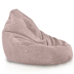 Bean bag with backrest for adults – comfy XXL corduroy