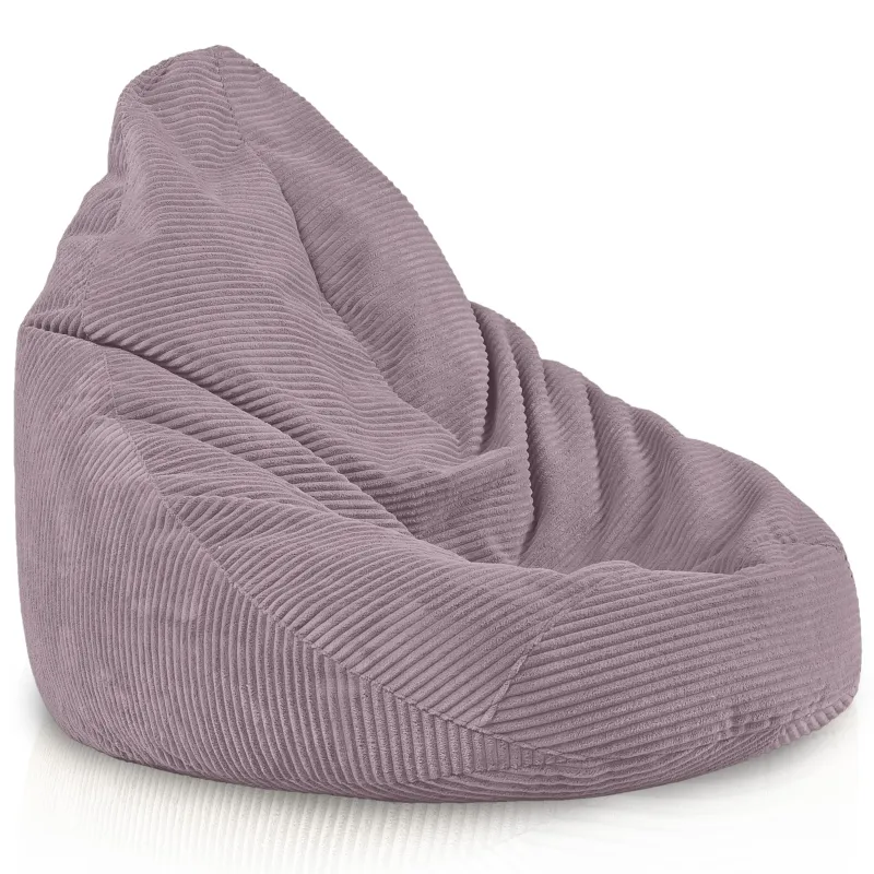 Bean bag with backrest for adults – comfy XXL corduroy