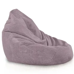 Bean bag with backrest for adults – comfy XXL corduroy