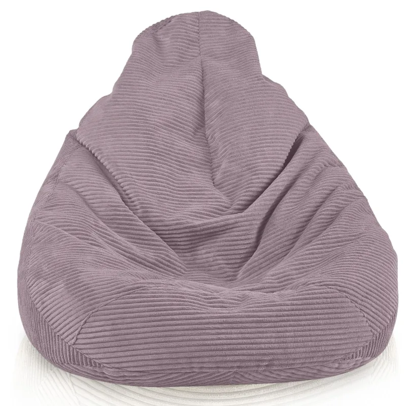 Bean bag with backrest for adults – comfy XXL corduroy