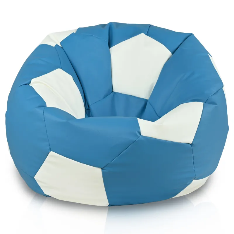 Football Bean Bag Chair XL for Kids - Faux Leather