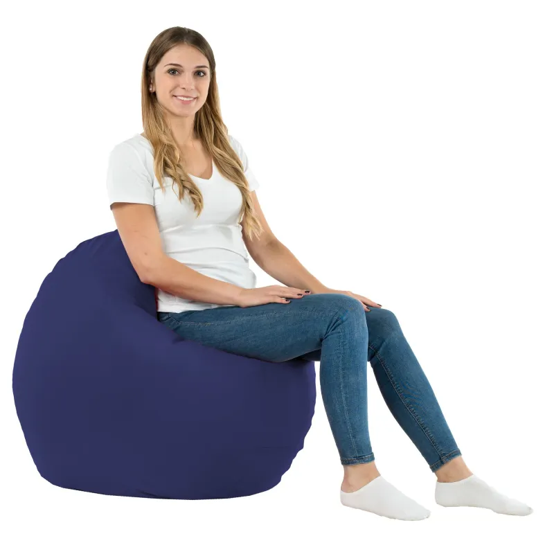 Round Monaco Floor Cushion 90 cm Eco-leather | Italpouf
