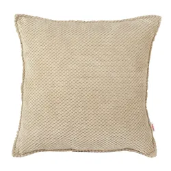 Dot textured velvet decorative cushion – 60×60