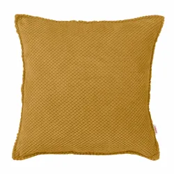Square Decorative Cushion - Dot Textured Velvet