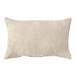 Rectangular Decorative Cushion - Dot Textured Velvet