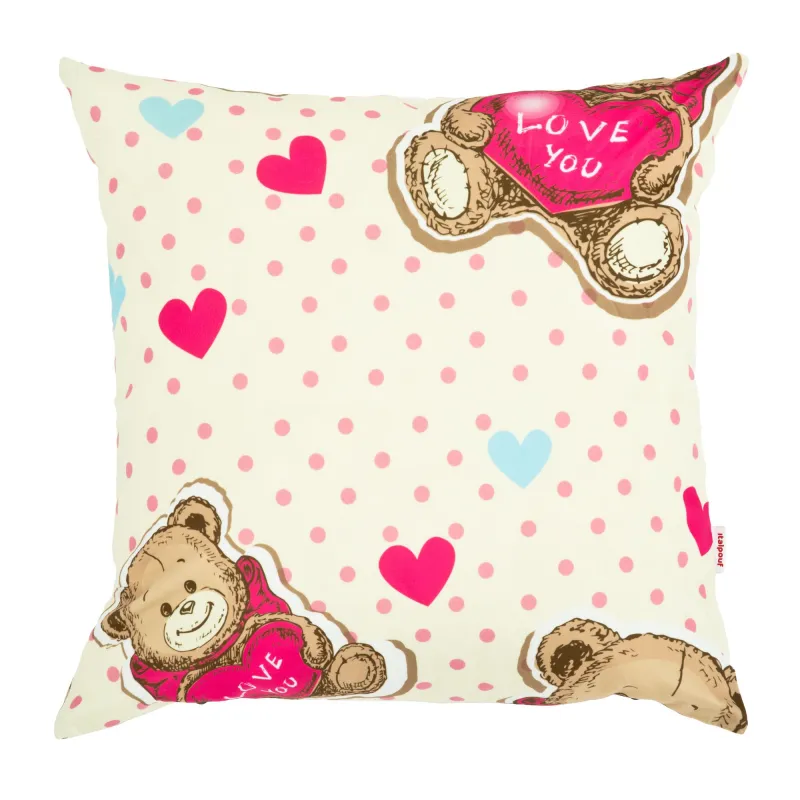Printed decorative cushion for sofa and kids – 60×60