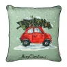 Retro Car with Christmas Tree