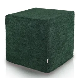 Cubo Solid Cube Pouffe 40x40x40 Teddy Boucle | Italpouf