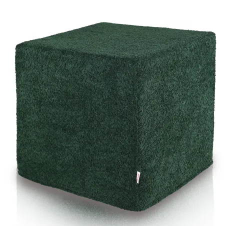 Cubo Solid Cube Pouffe 40x40x40 Teddy Boucle | Italpouf