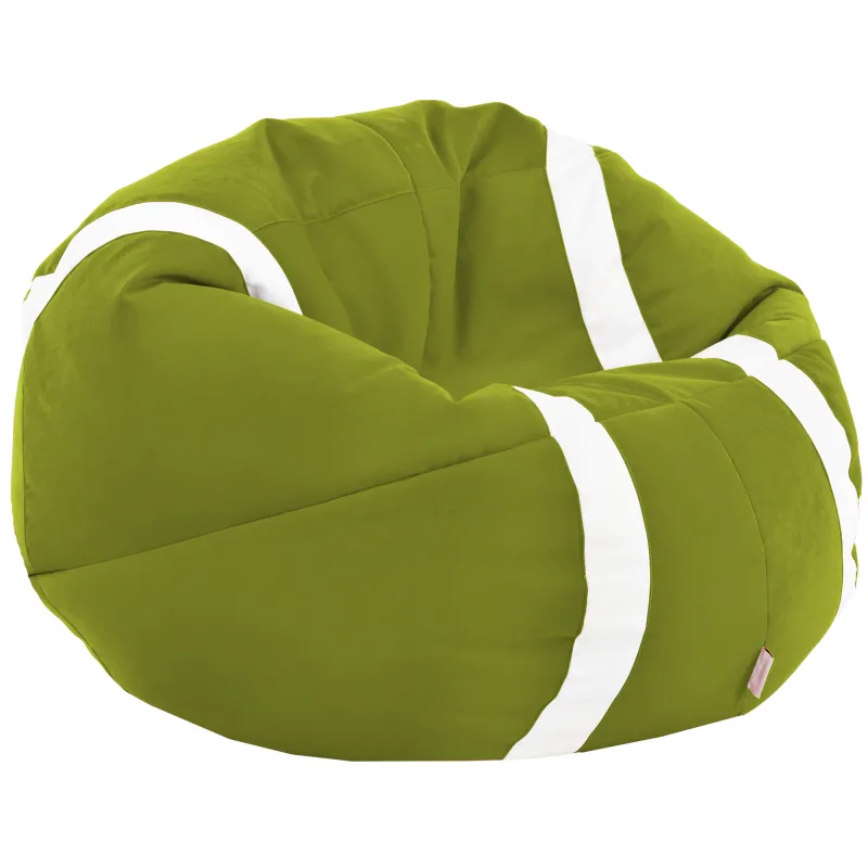 Giant Bean Bag Chair Green Tennis Ball - Soft Velvet