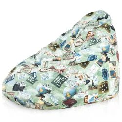 Drop XXL Highback Bean Bag Chair - Premium Printed Fabric