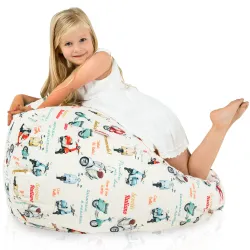 Kids Bean Bag Chair L - Premium Printed Fabric – view 57