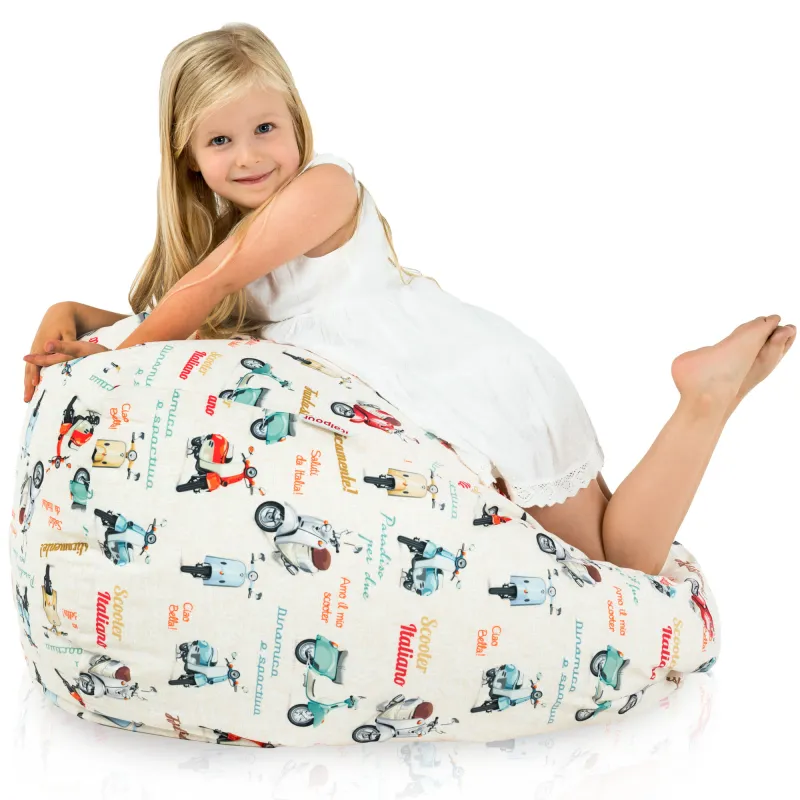 Kids Bean Bag Chair L - Premium Printed Fabric – view 57
